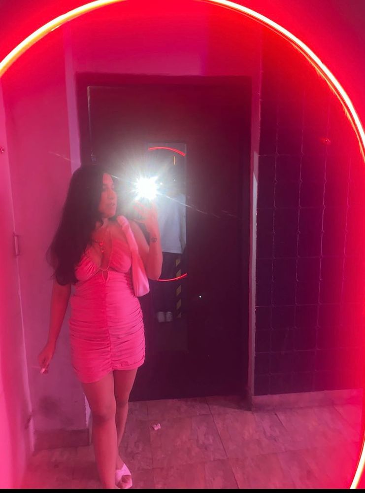 sale Pink Ruched Mini Dress