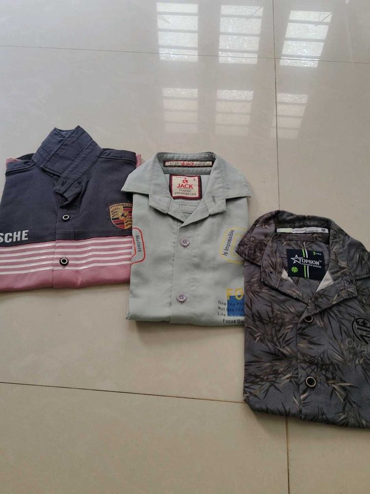 Bundle of 3 Boys' Shirts to 4 year