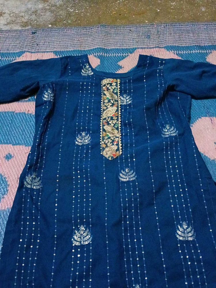 kurta set with paint