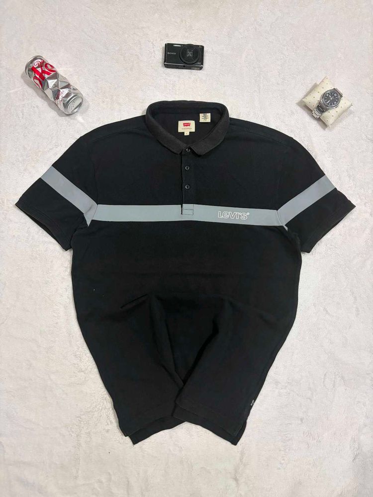 Levi's Black Polo T-Shirt