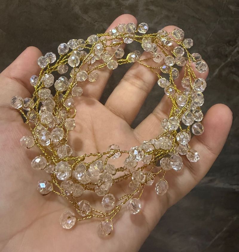 Gold &amp; Crystal Bridal Headpiece