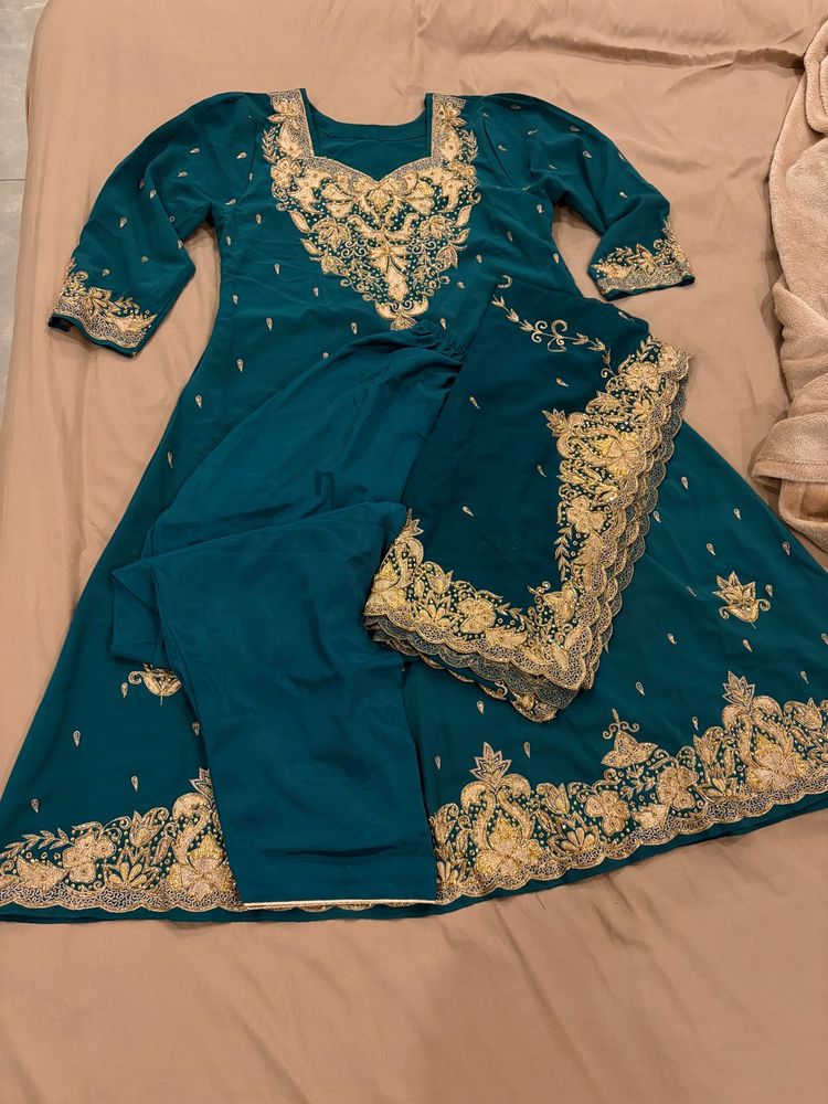Vintage suit set with farshi salwar
