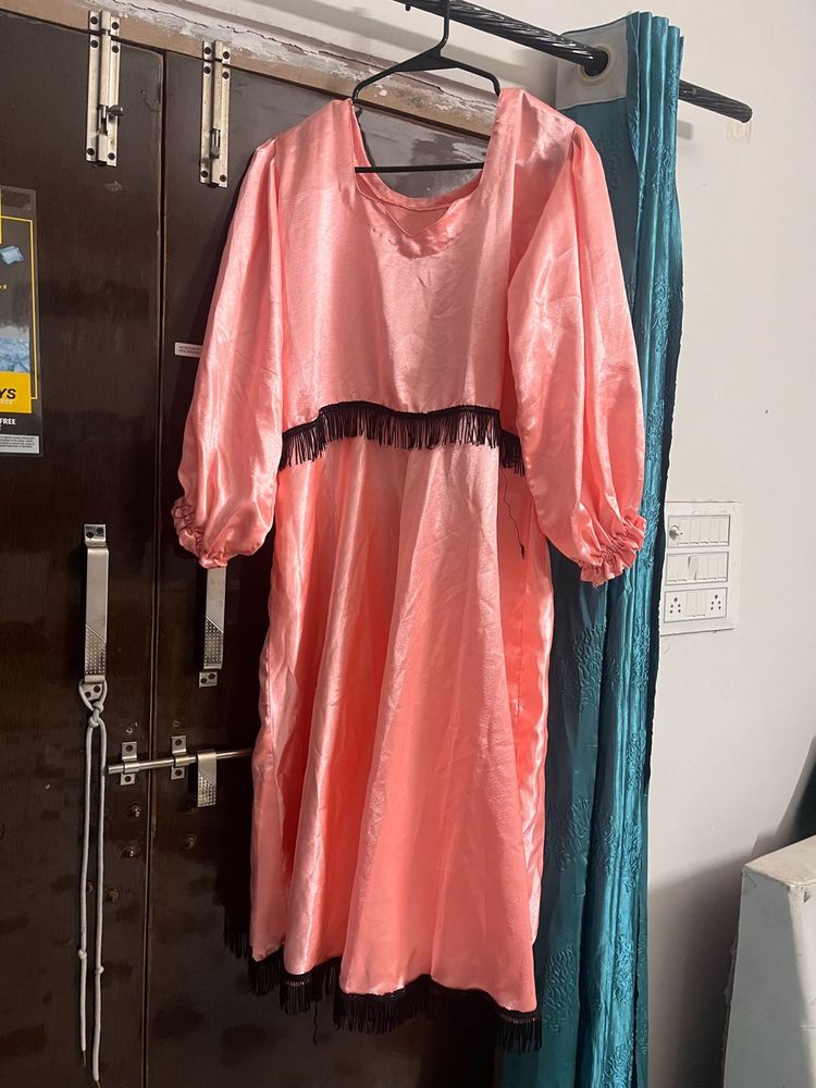 Pink Fringe Dress