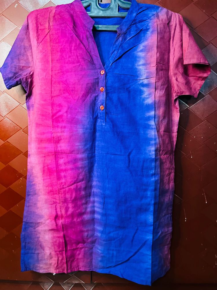 Vibrant Tie-Dye Kurta Top
