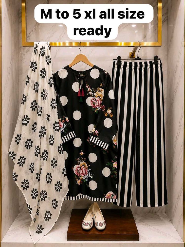 Stylish Black Kurta Set with Dupatta