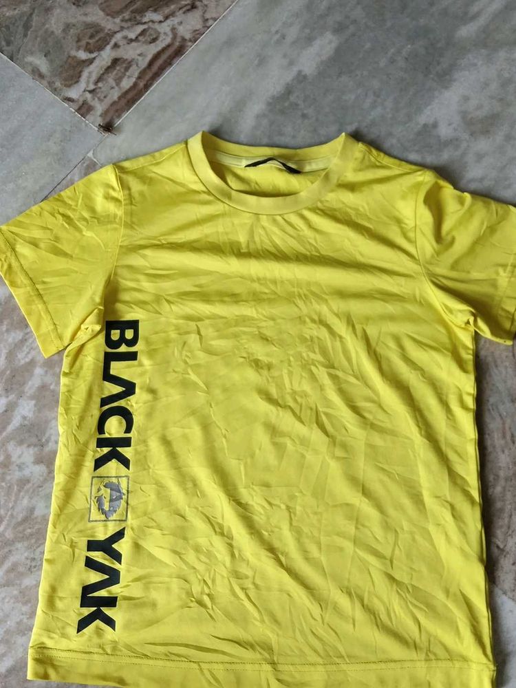 Men's Yellow "BLACK YAK" T-Shirt