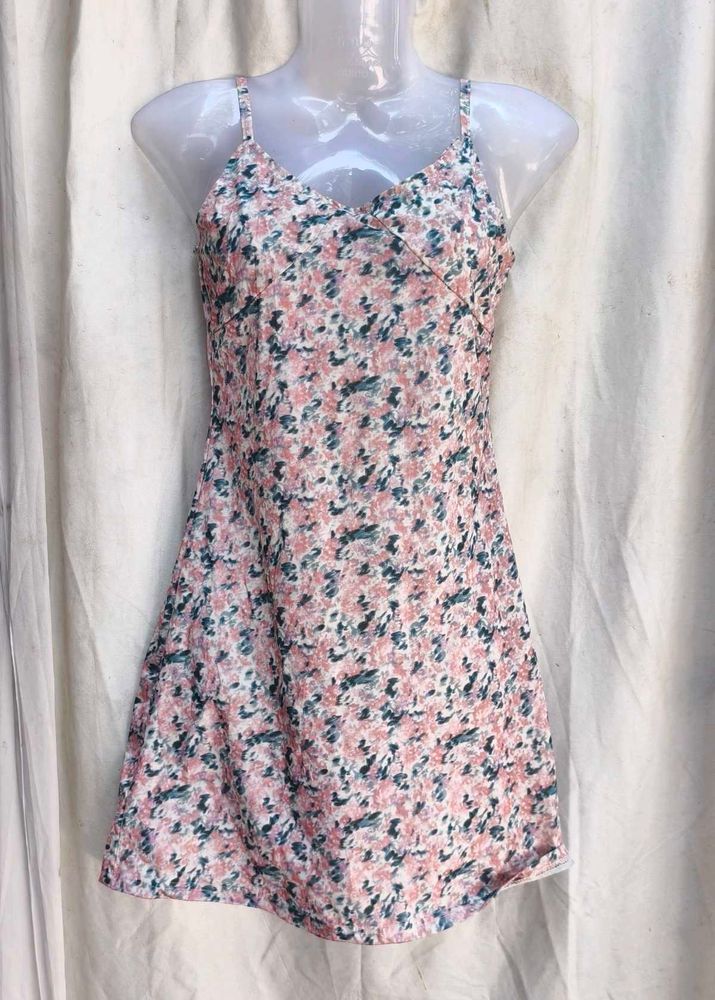 I. Floral Print Mini Dress