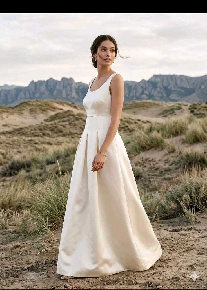 Elegant Off-White Gown