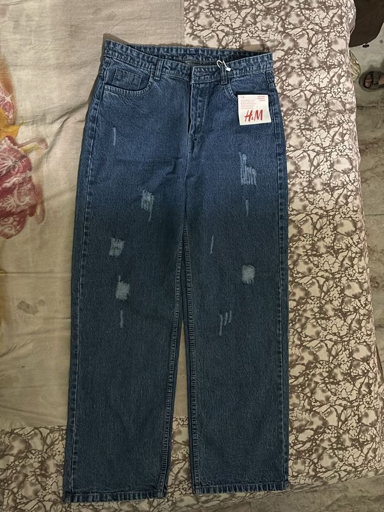 High waist denim jeans