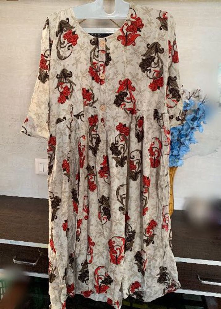 Floral Print Kurta