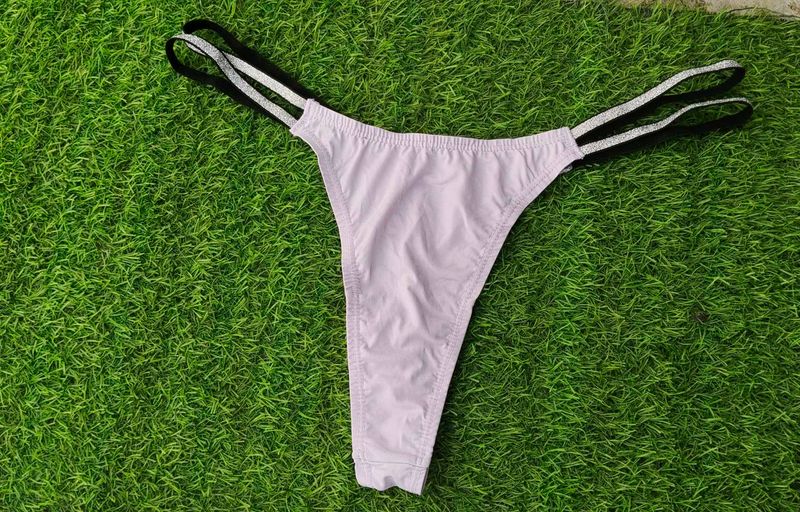 Sparkling Strap Thong Panty