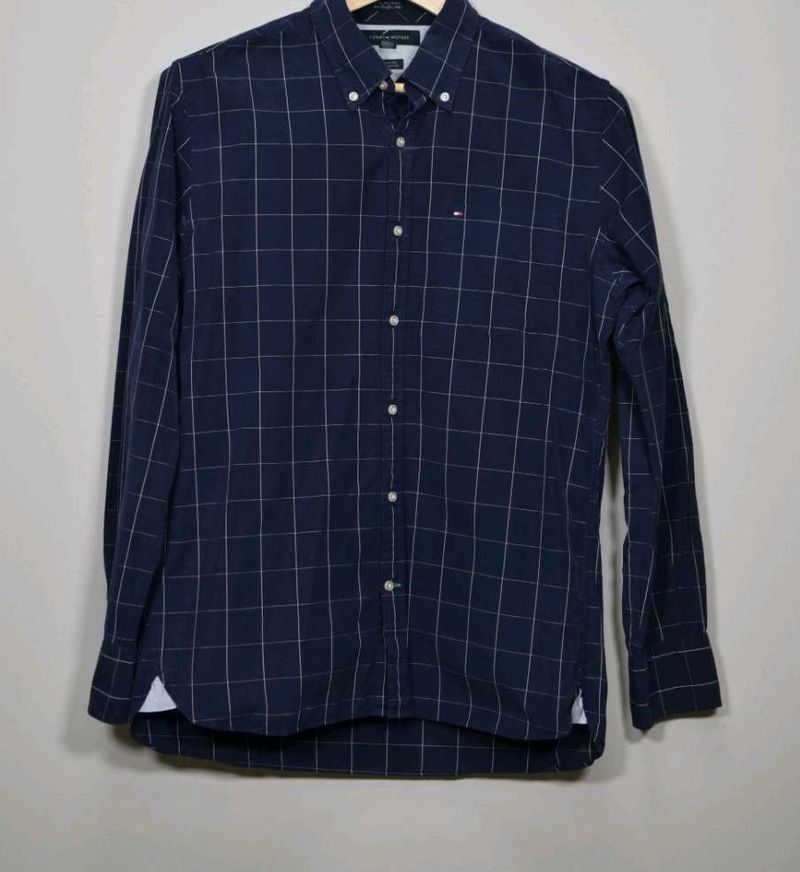 Men Navy Blue Shirt (Tommy Hilfiger)