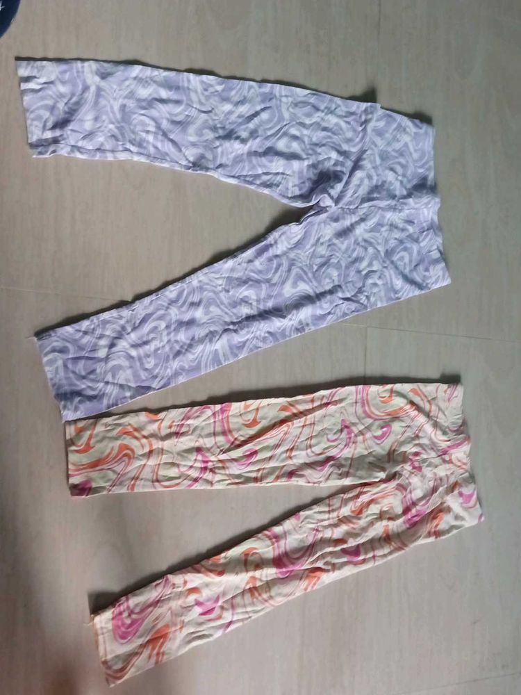 Comfortable Printed Leggings - Set of 2