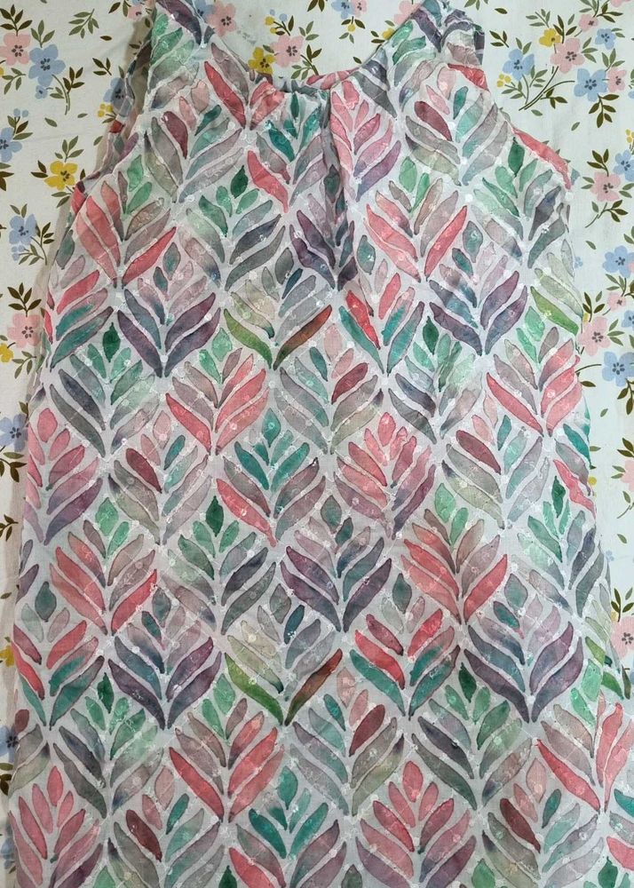 Elegant Floral Print Kurti
