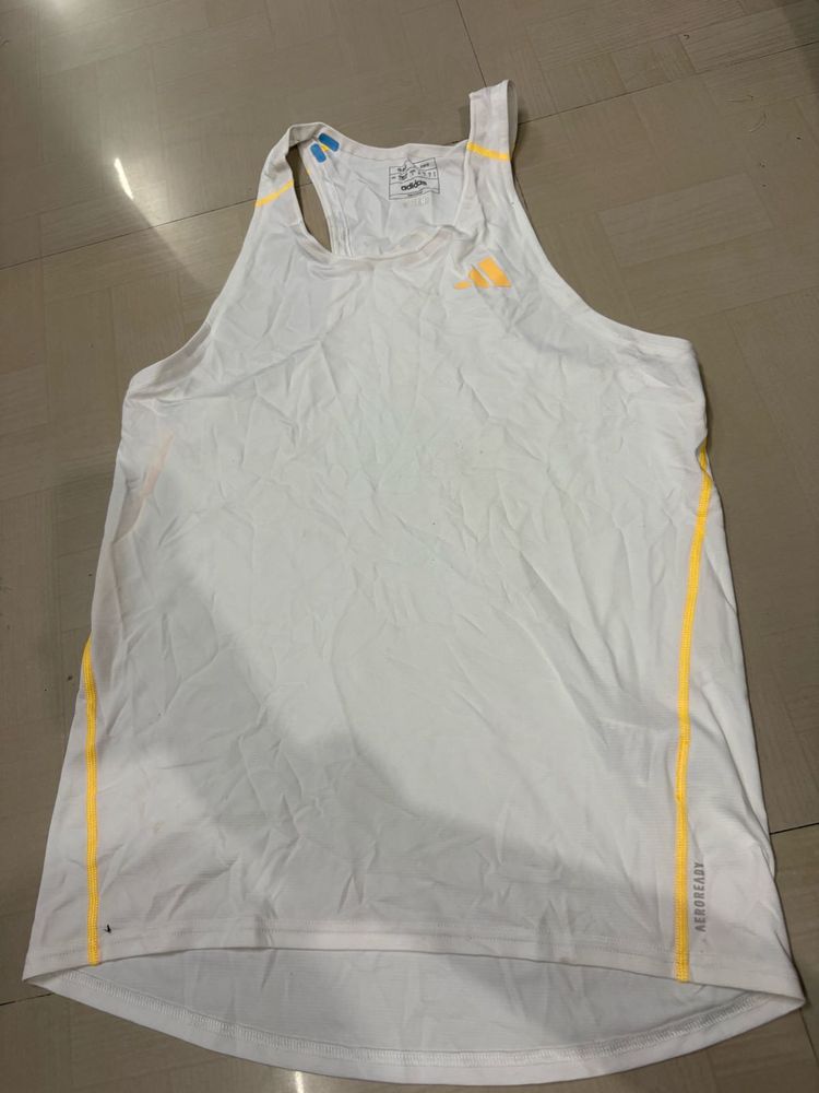 Original Adidas White Running Tank Top