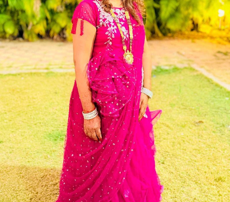 Elegant dark purple  💜 Net gawon only cash