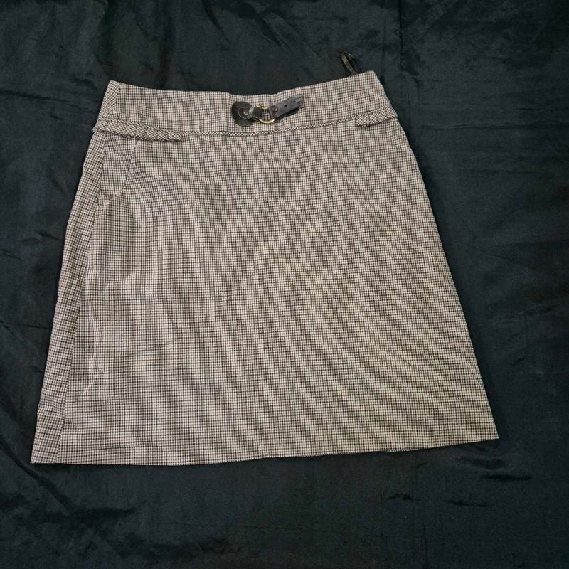 Checkered Mini Skirt| formal skirt| Korean