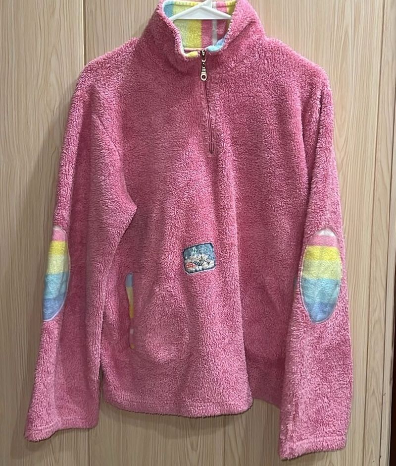 Pink Fuzzy Pullover