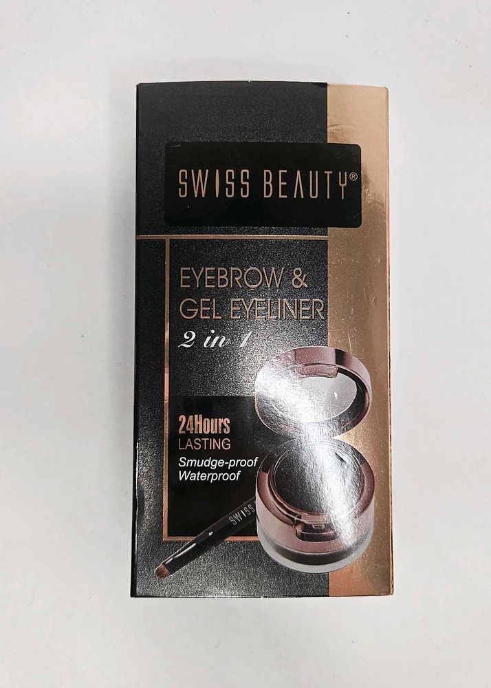 Swiss Beauty Eyebrow &amp; Gel Eyeliner - 2 in 1