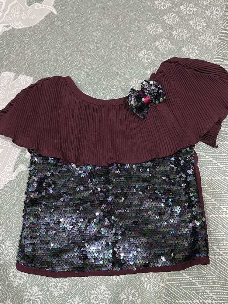 Girls Sequin Blouse