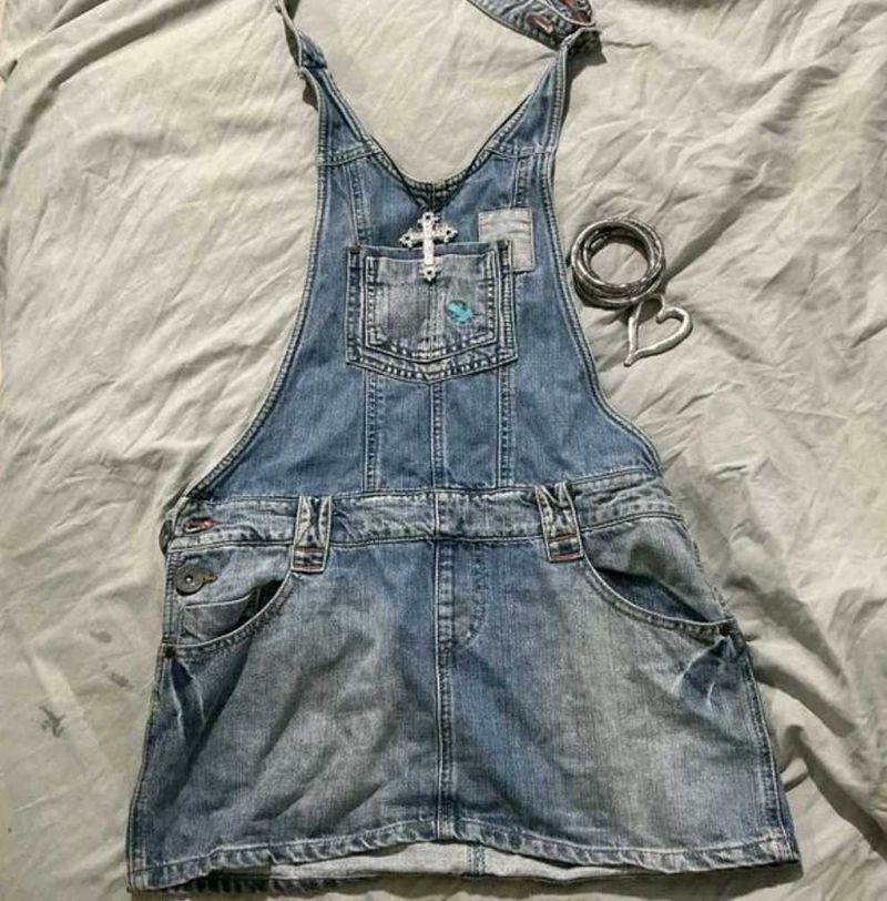 Denim Overall Dress