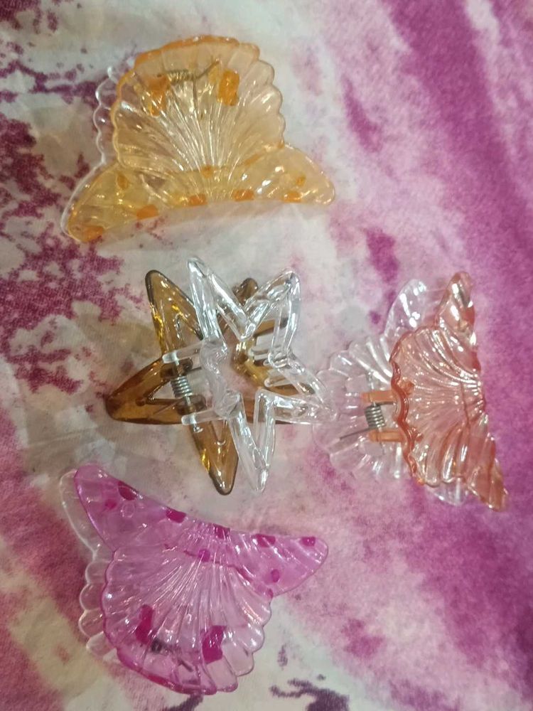 Cute Butterfly &amp; Flower Claw Clips Set
