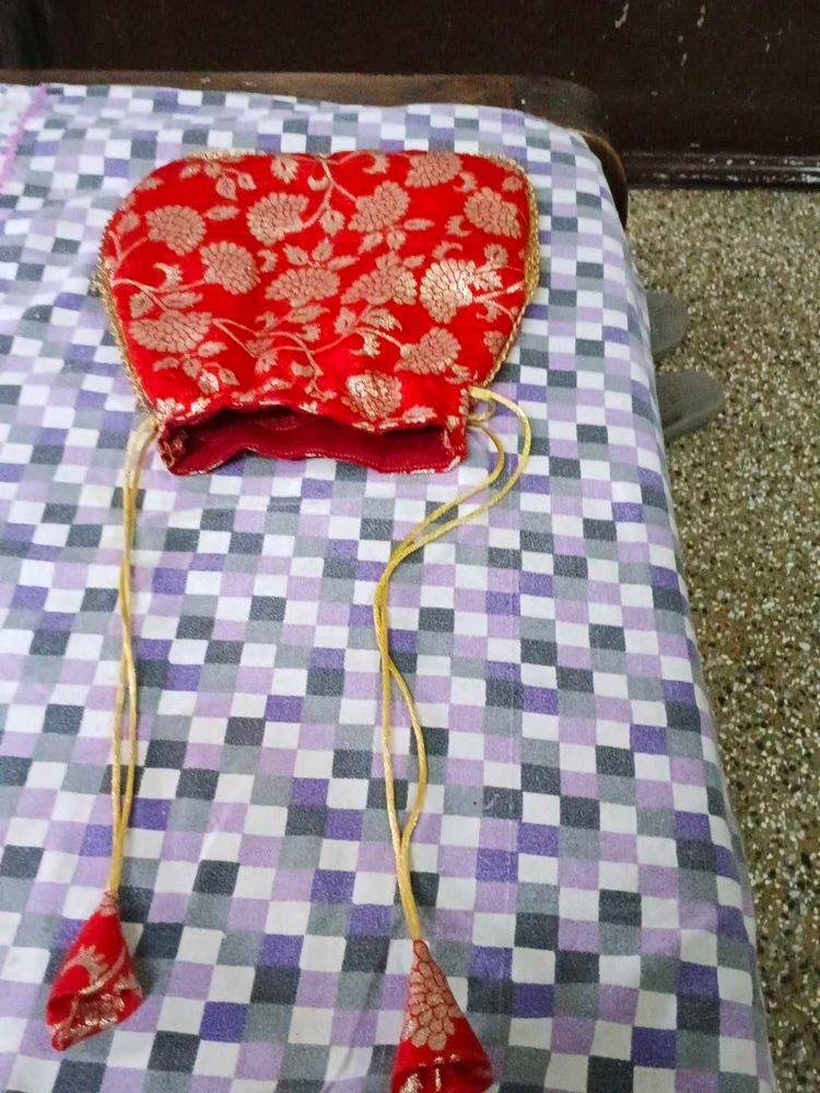 Red Brocade Potli Bag