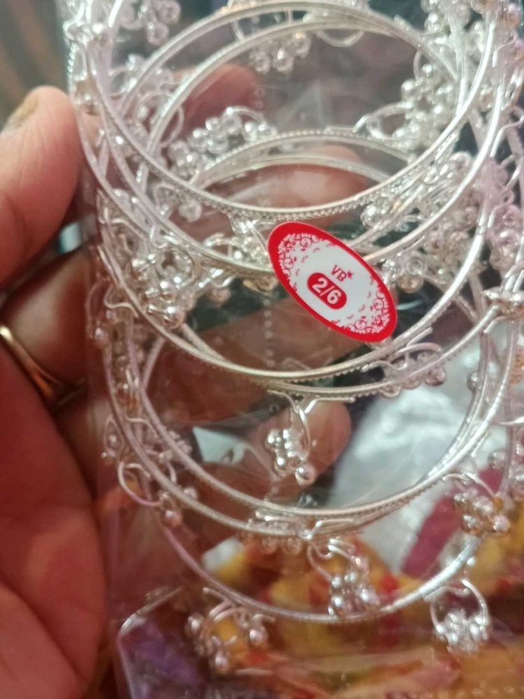 Elegant Silver Bangles
