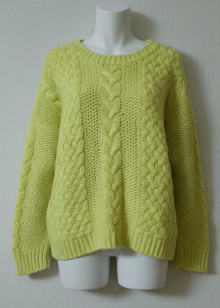 Neon Yellow Knit Pullover