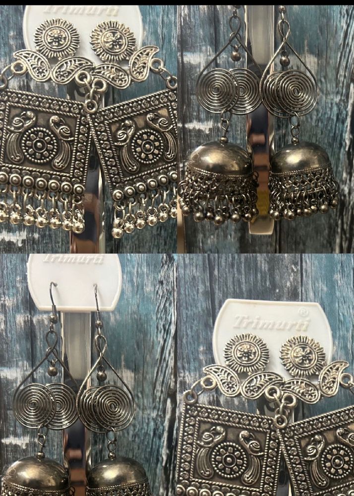 Unique Oxidised Earrings