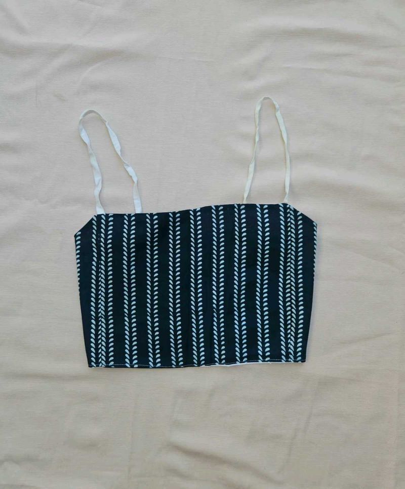 Block print cotton Top with Straps