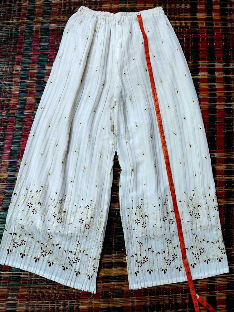Elegant White Palazzo Pants xxl