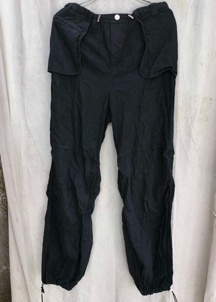 Black Cargo Style Pants