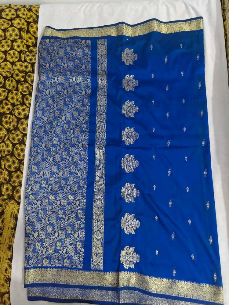 Royal Blue Banarasi Silk Saree