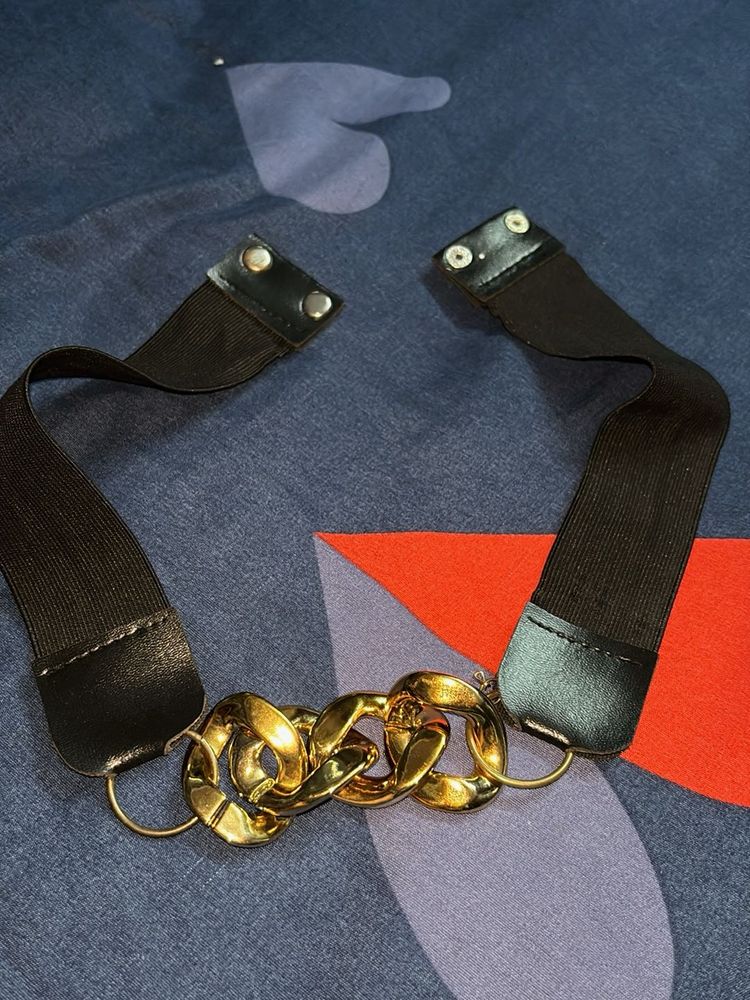 Chic Gold Chain Elastic Belt