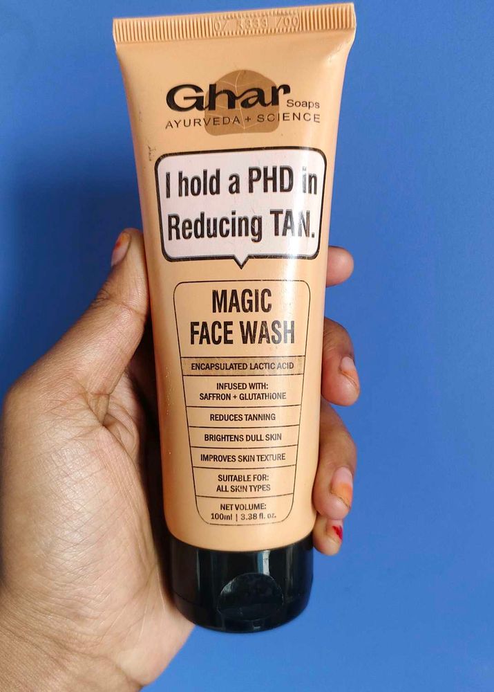 ghar soaps face wash tan reducing