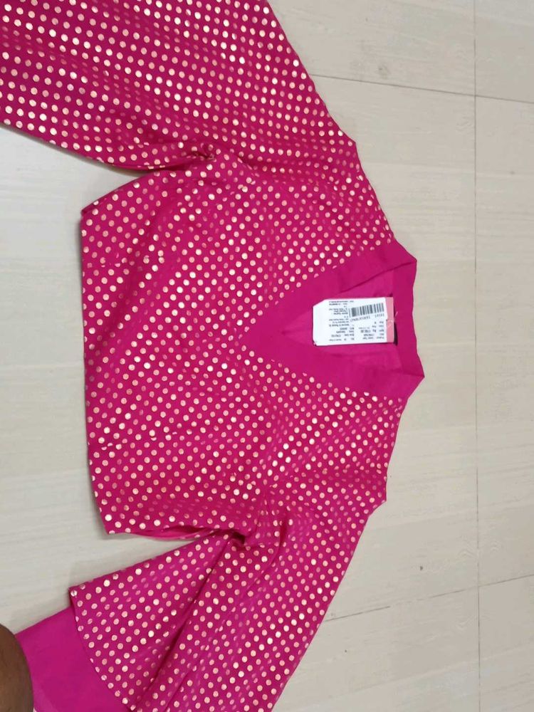 Pink Polka Dot Blouse