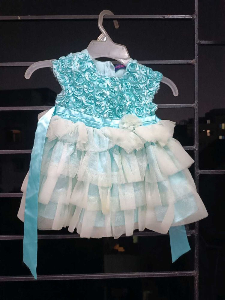 Baby Blue Ruffle Dress