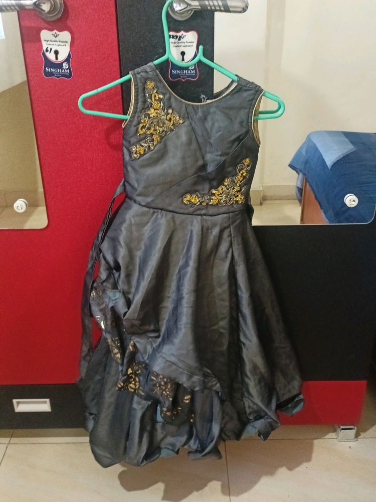 Very New...Grey Gown For Wear In Function