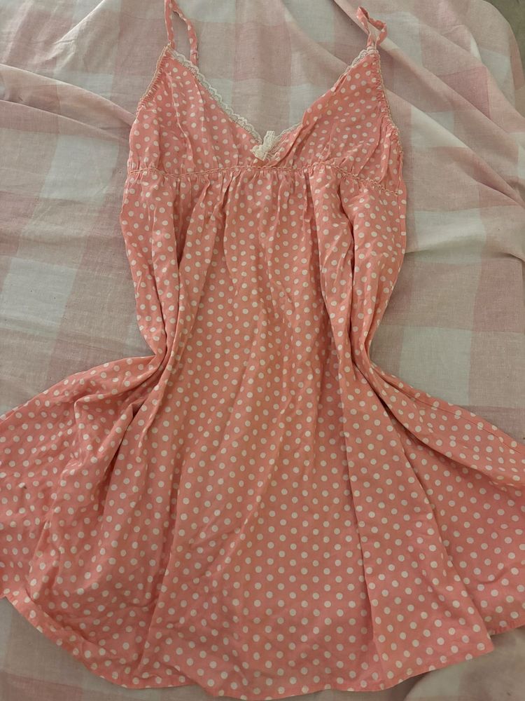 babydoll coquette polka dot cami