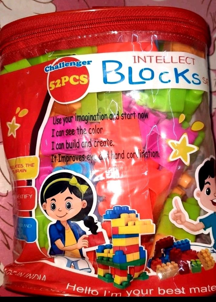 Challenger Intellect Blocks 52 Pieces Toys For Kid