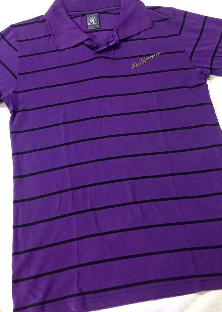 Striped Purple Polo Shirt