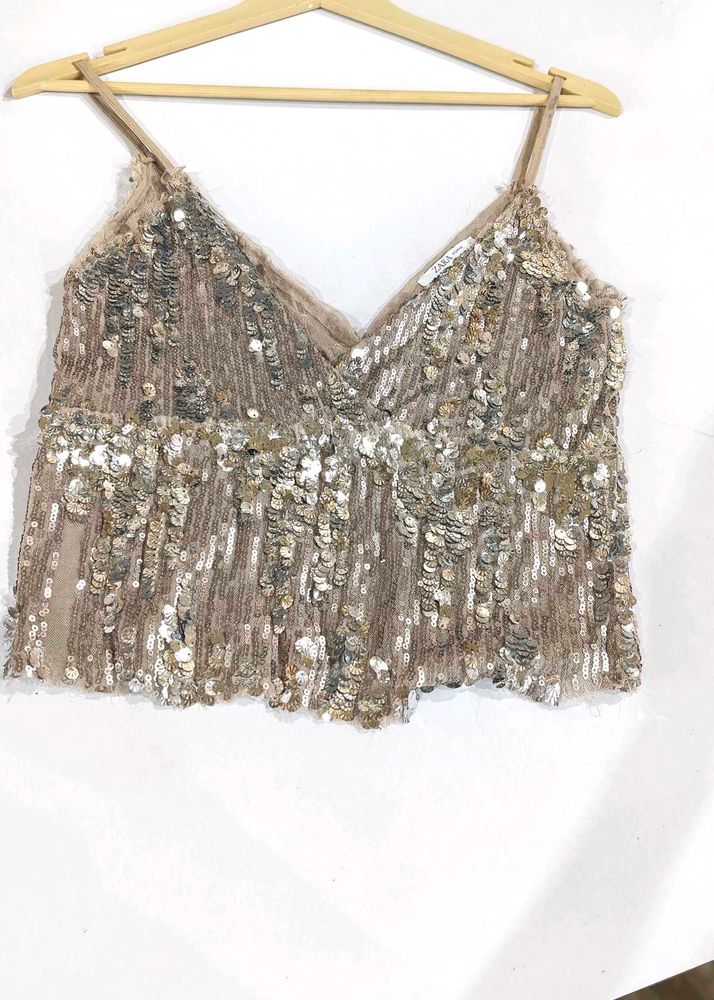 Sparkly Sequined Camisole Top