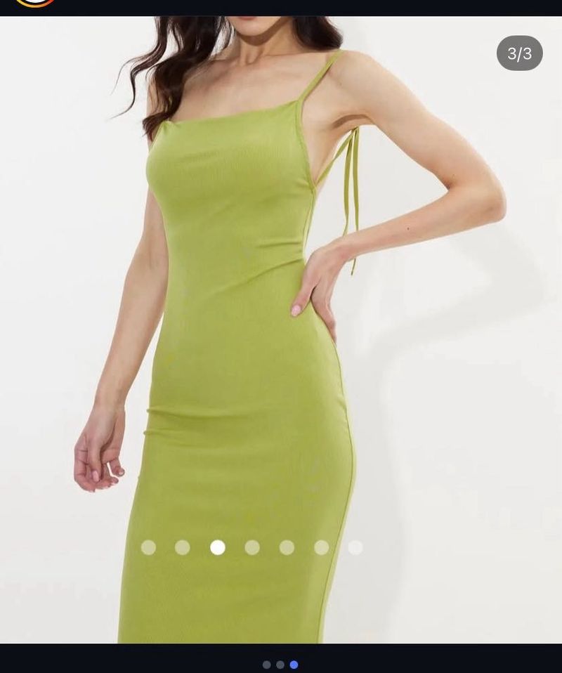 Green Bodycon Midi Dress