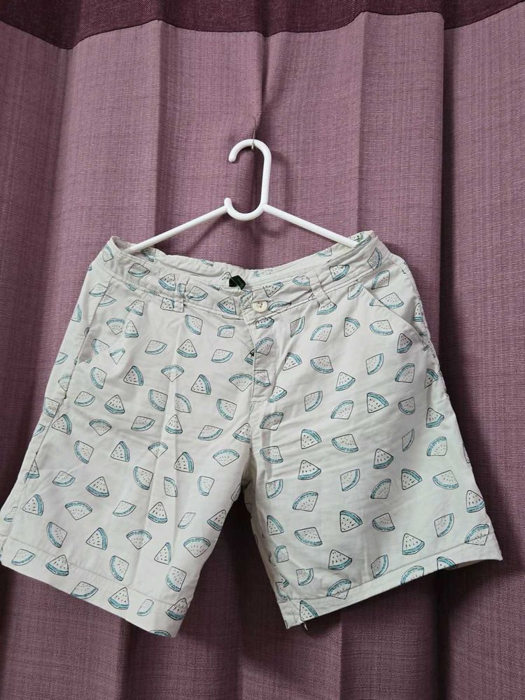 Cute Watermelon Print Shorts