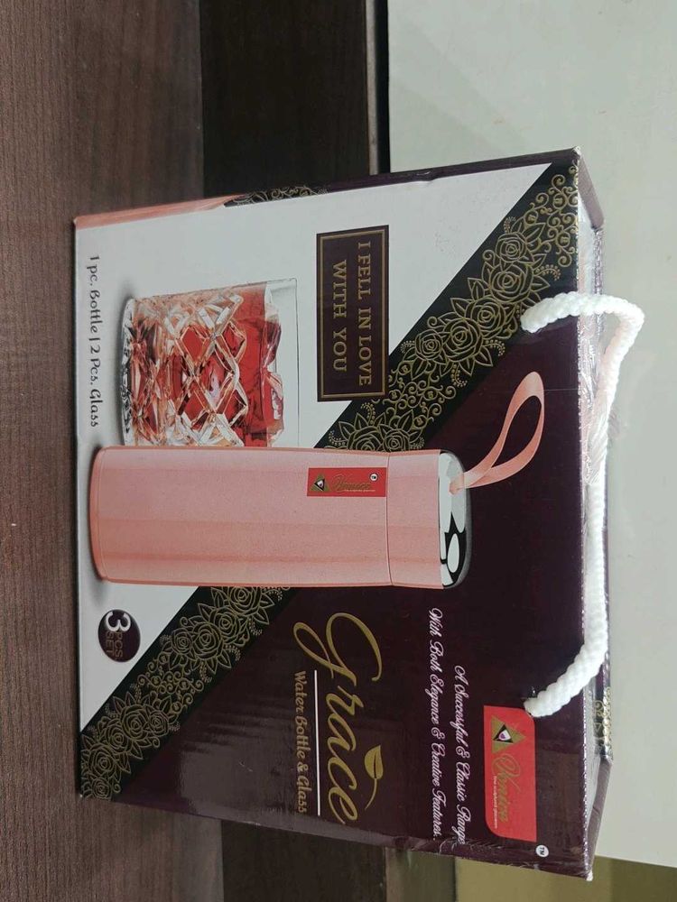 Venice Grace Bottle &amp; 2 Glasses Set