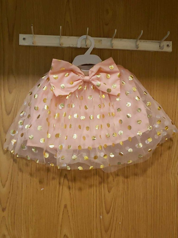 Adorable Polka Dot Tulle Skirt with Bow