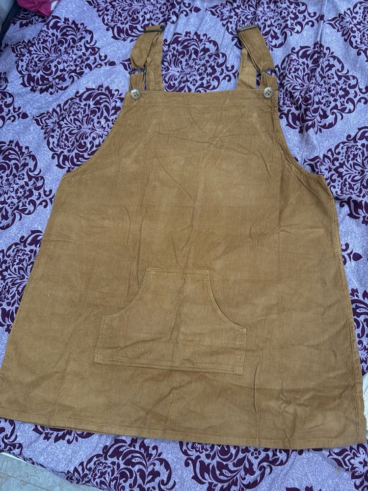 Corduroy Pinafore Dress