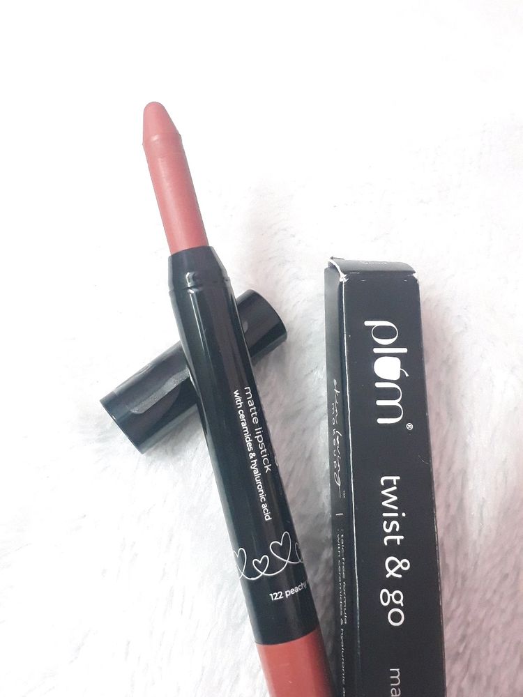 Plum Twist &amp; Go Matte Lipstick | Ceramides + Hyalu