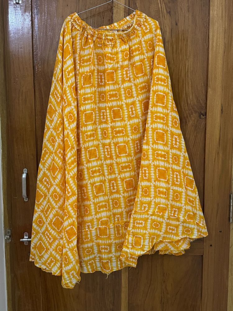 Bohemian Yellow long skirt